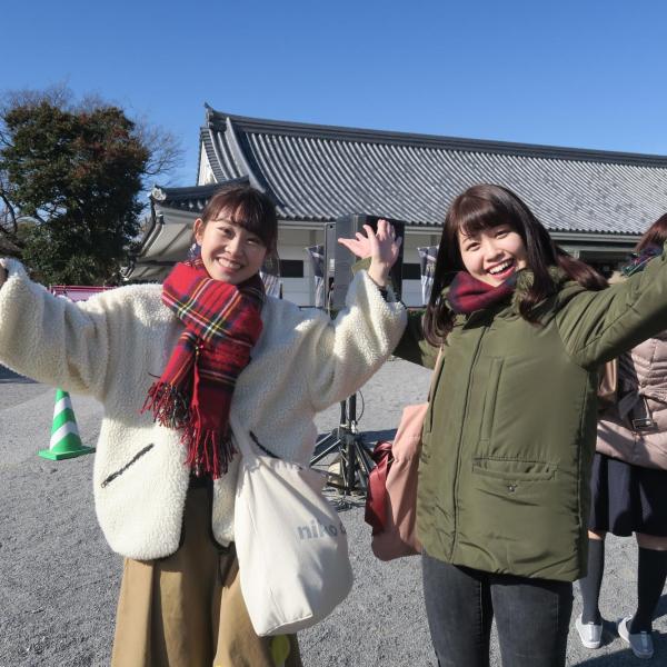 2019観光大使おかざき　鶴田百代（左）　古林かなみ（右）