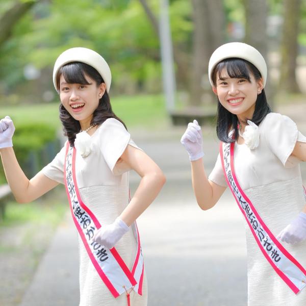 2019観光大使おかざき　古林かなみ（左）　鶴田百代（右）