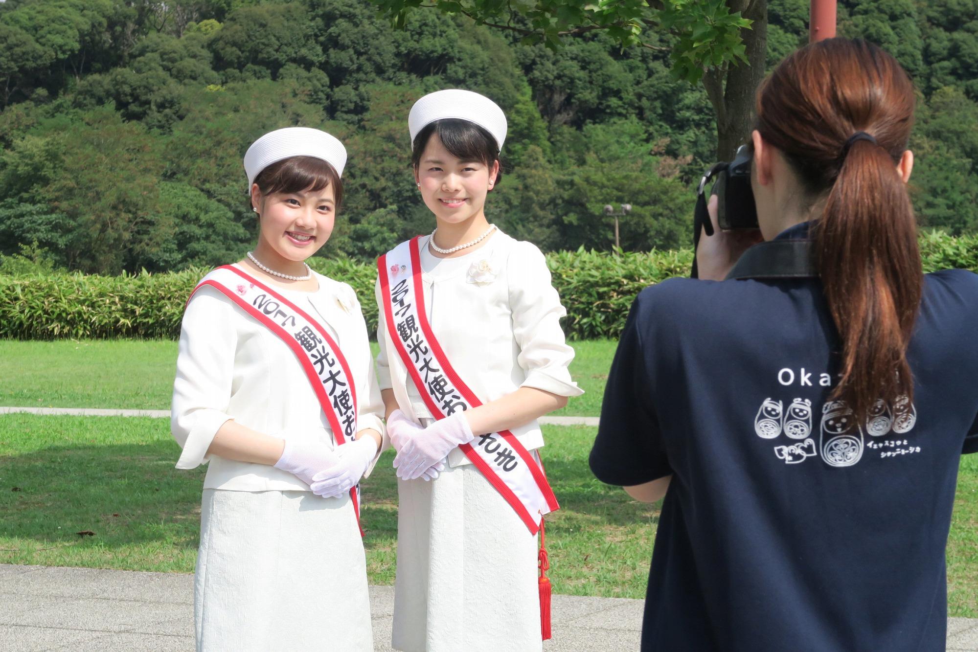 ポスター撮影で中央総合公園にいきました！