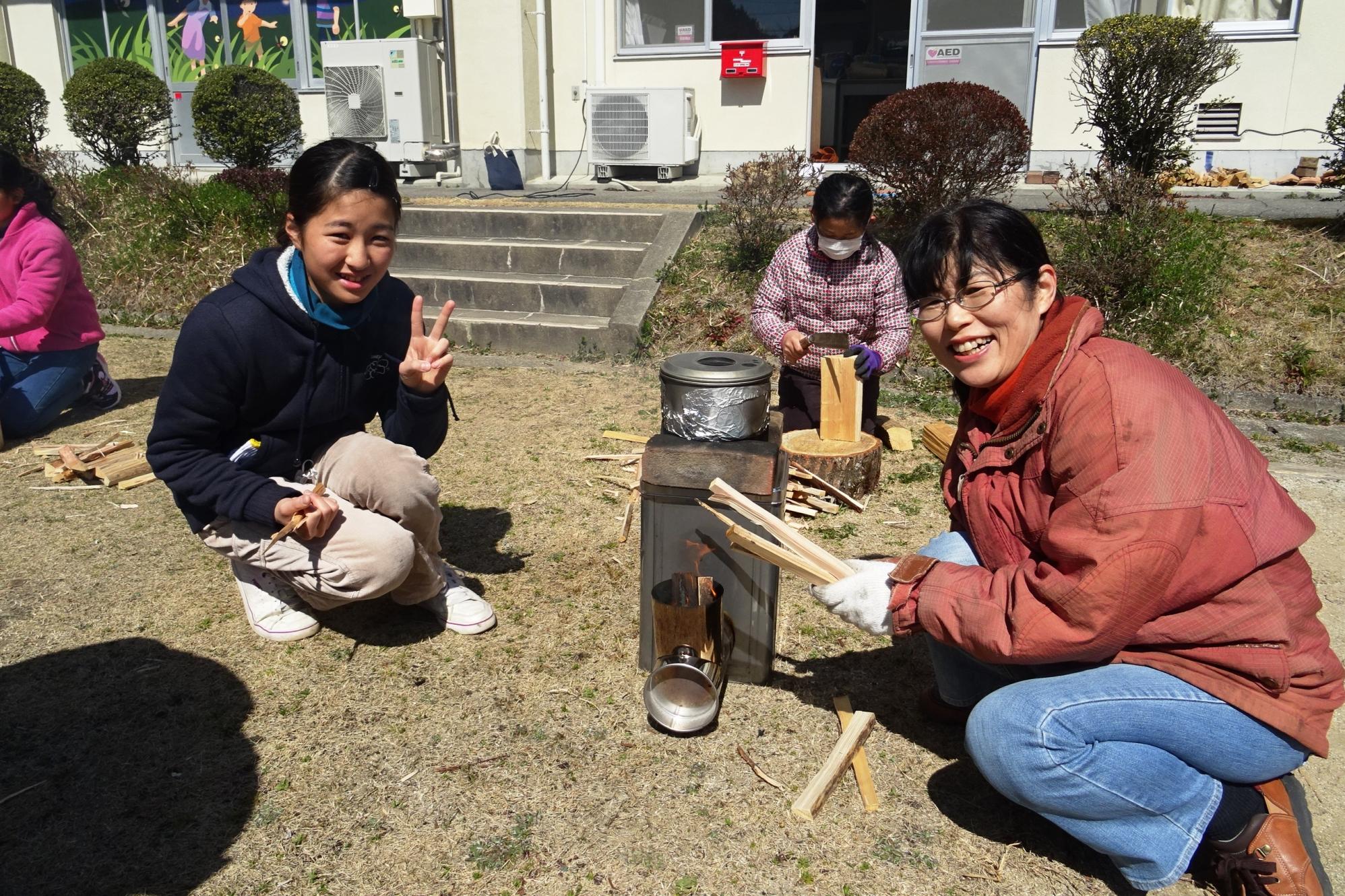 親子でワクワク森しごと体験最終回！薪でカレー作りに挑戦しました！