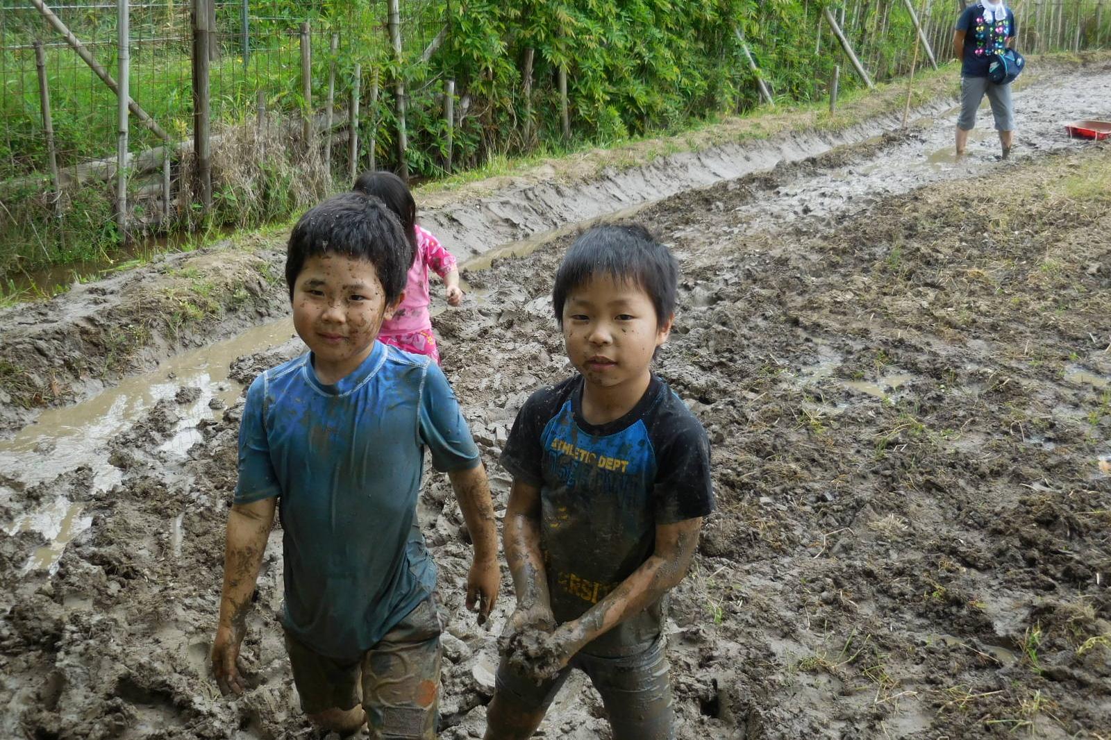 森の田んぼで思いっきり楽しもう！泥んこ遊び体験