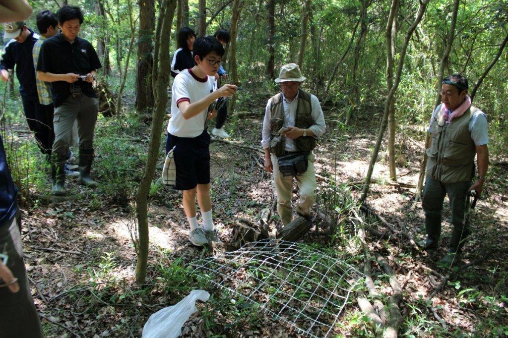 岡崎高校ＳＳＨ部が北山湿地で調査を体験しました！！