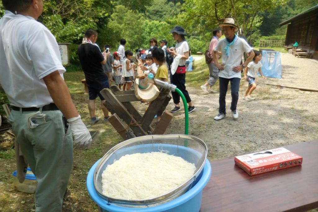 ゆで麺セット完了！