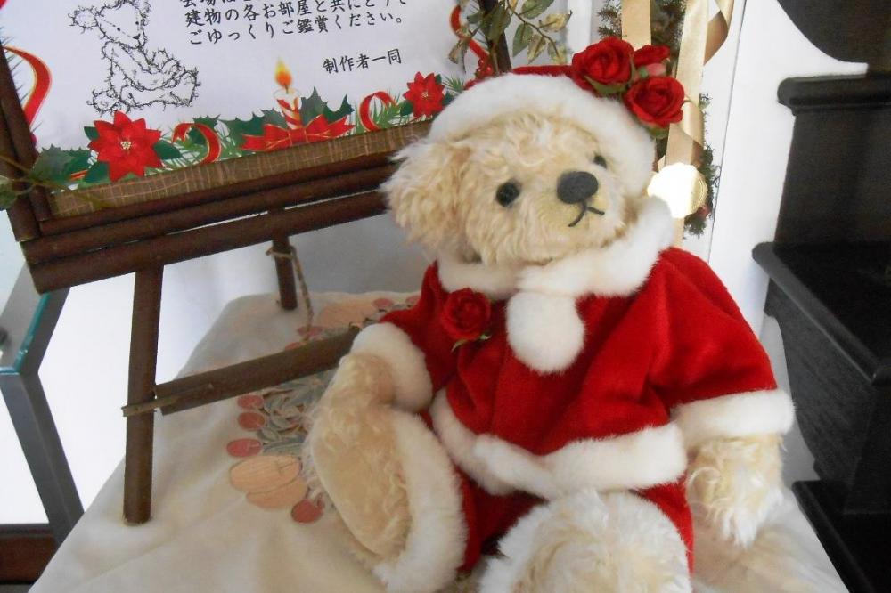 旧本多邸では一足先にクリスマス。「テディベア展」開催中です。