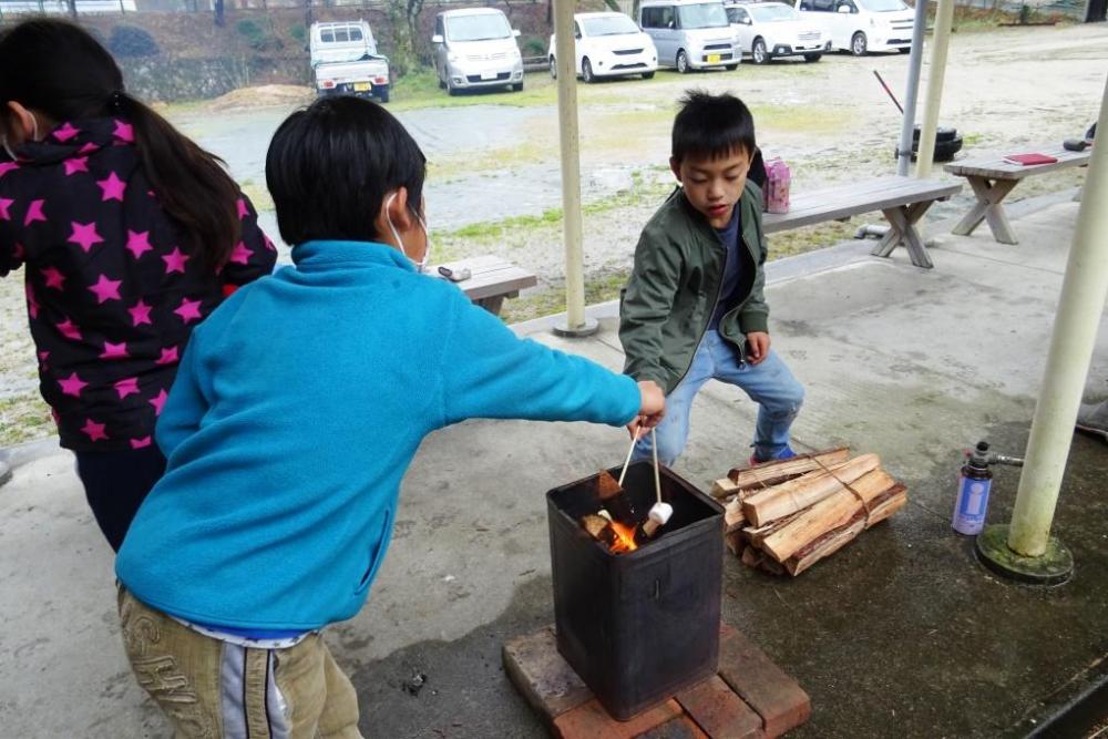 焼きマシュマロが大人気なんです！