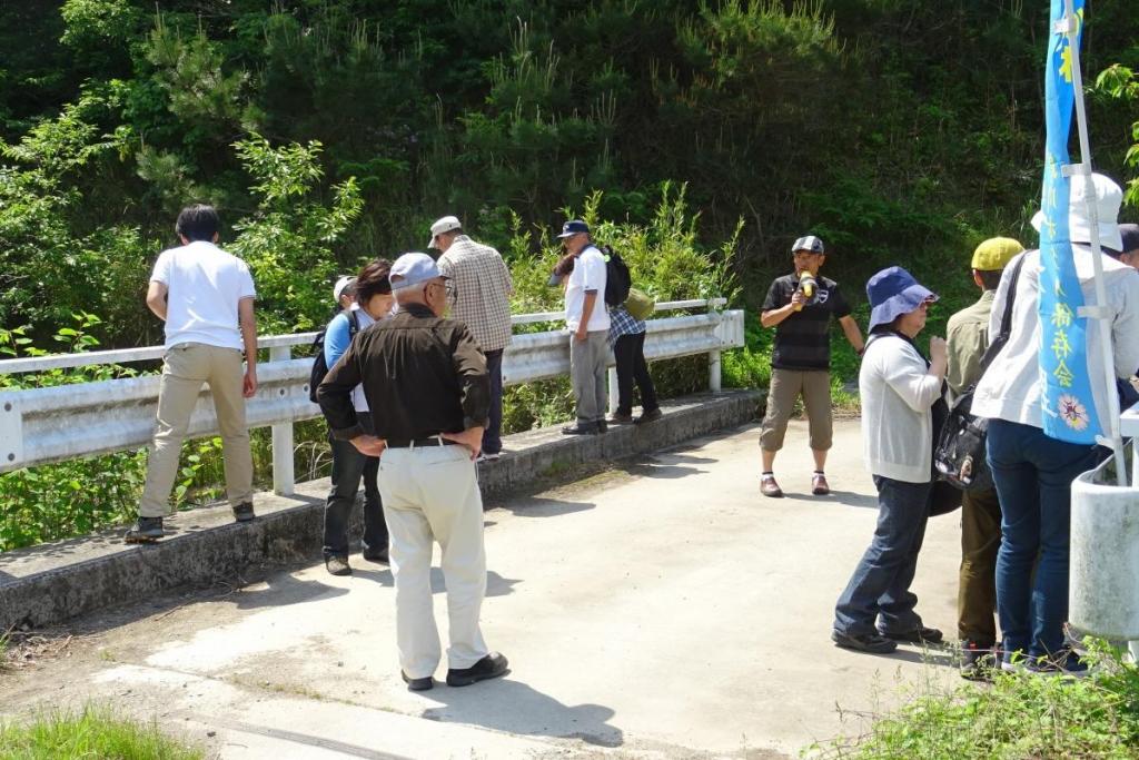 登山道入り口の橋