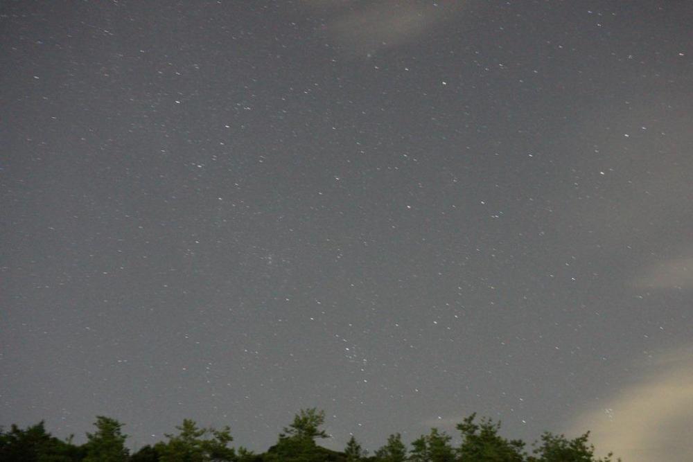 こんな星空が見えました
