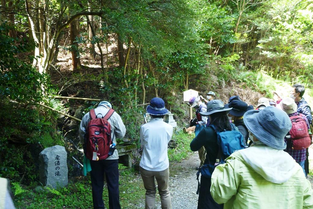 産湯の滝へ到着しました！