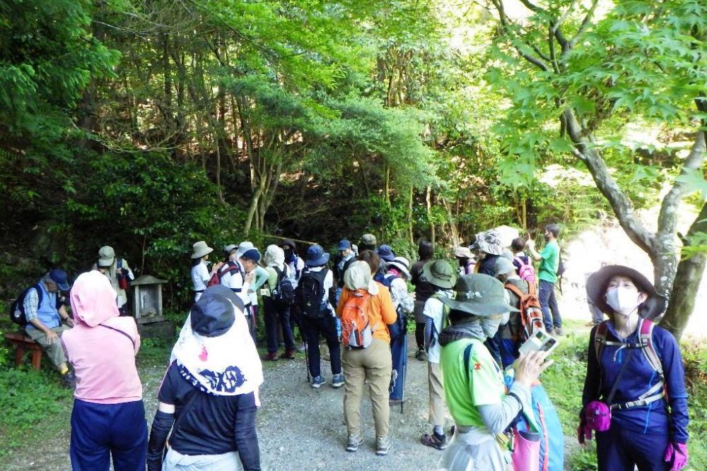 「産湯の滝」へ到着です！