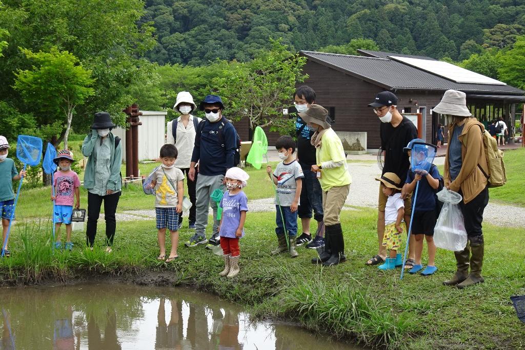 どろんこプールに何がいるかな