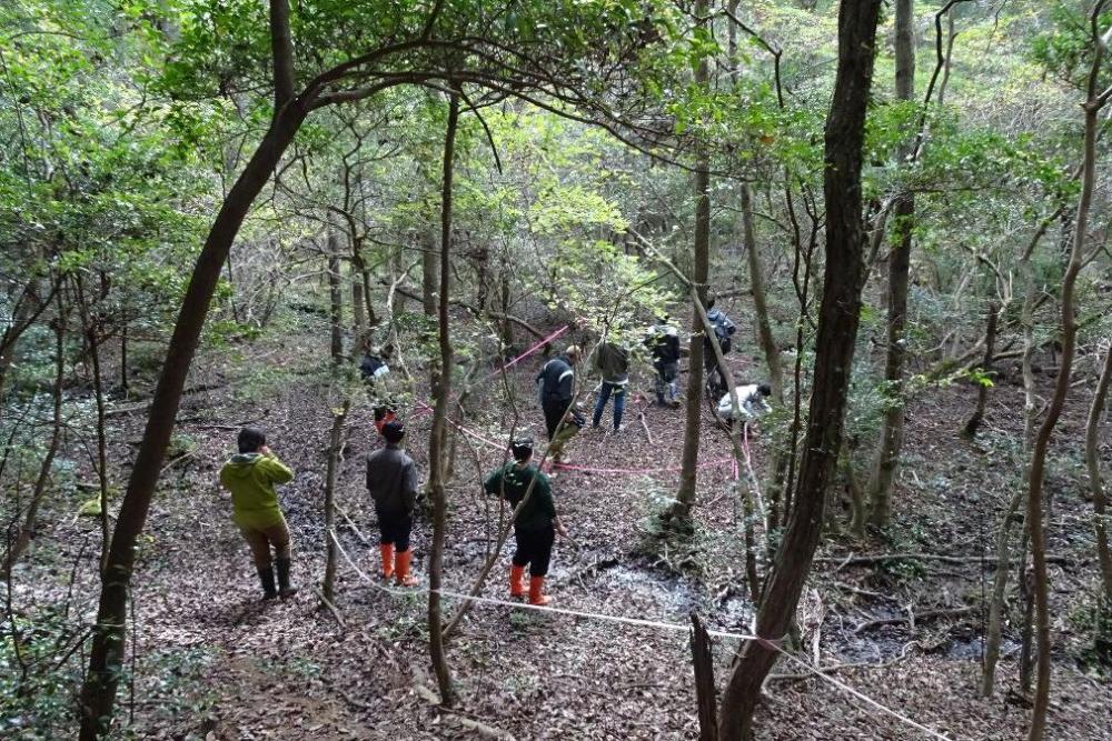 H湿地再生プロジェクトの現場です。