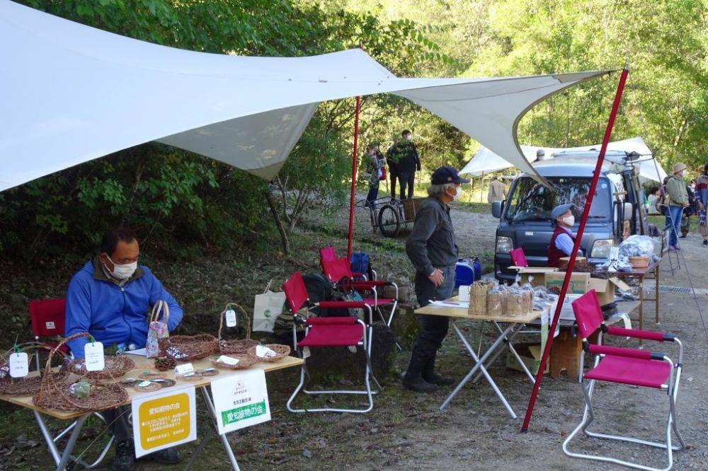 愛知植物の会さん、炭焼きの会さん