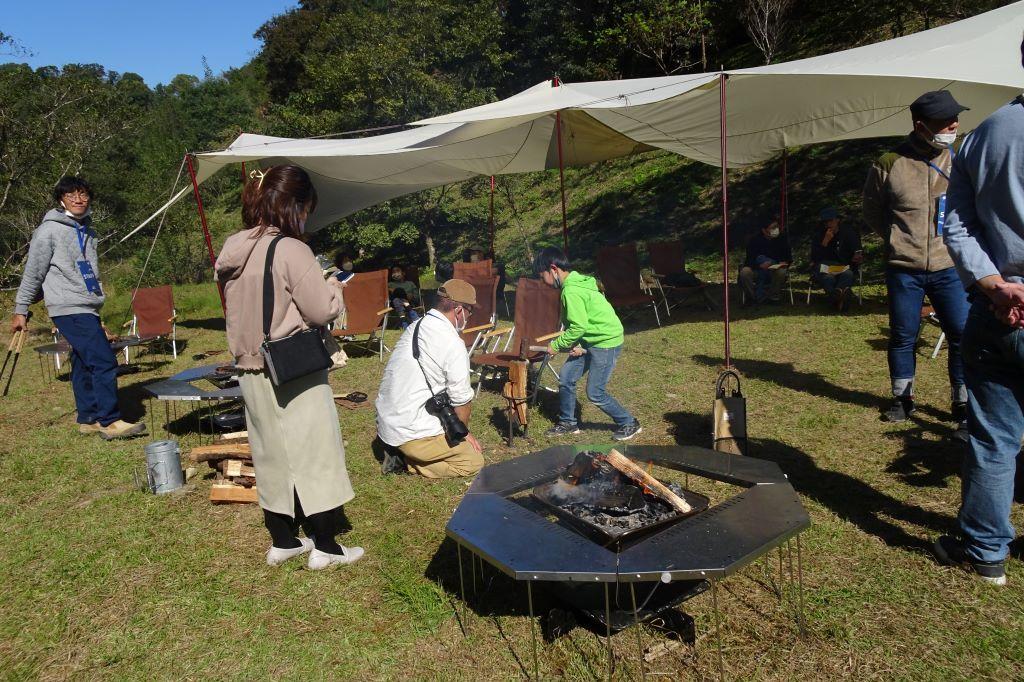 薪割体験に挑戦！大好評でした！