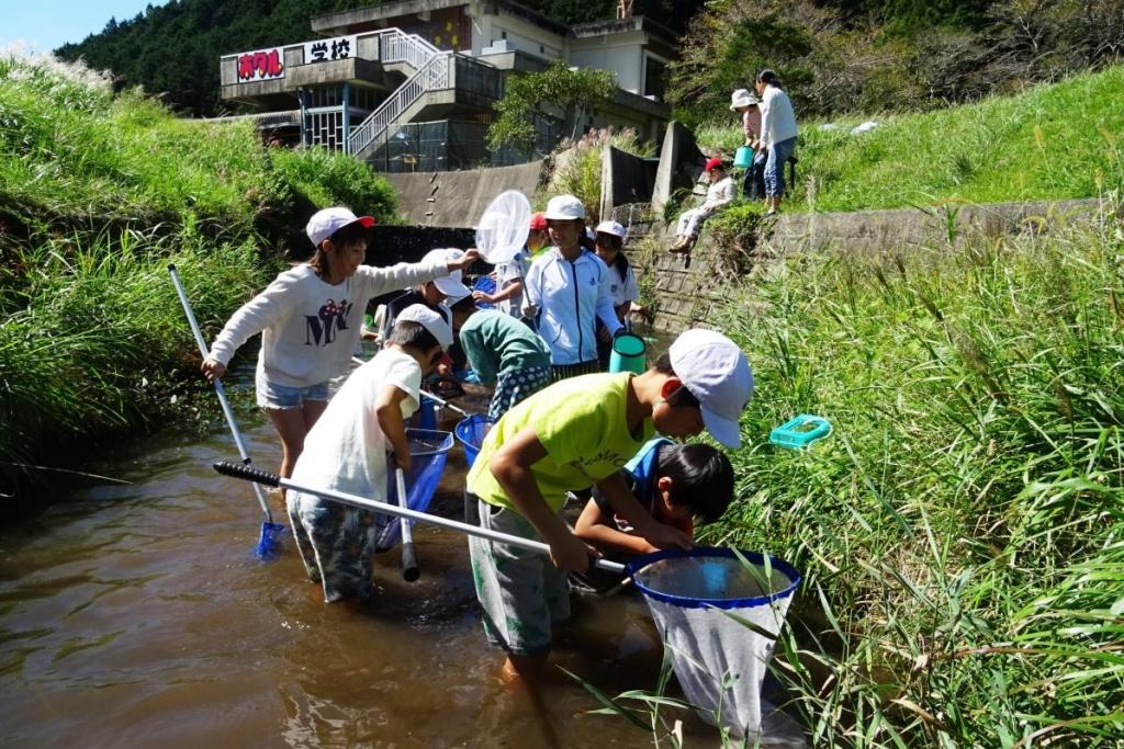 川の水はプールより冷たい！