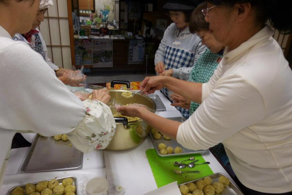 秋の味覚のコラボレーションですね