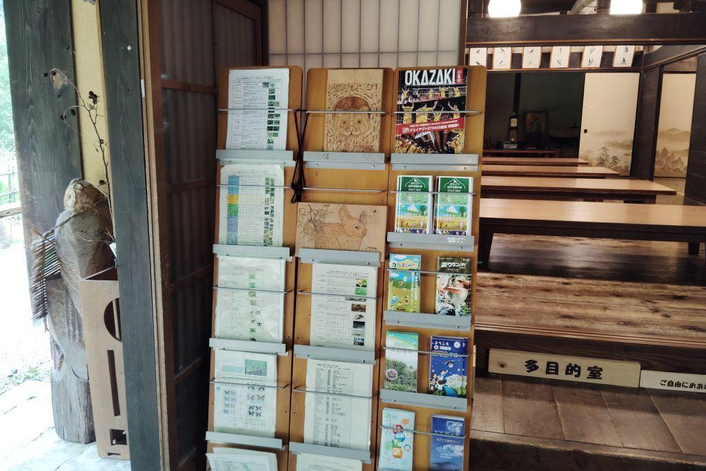 生きものの時期（チョウ、トンボ、昆虫、植物）やパンフレット