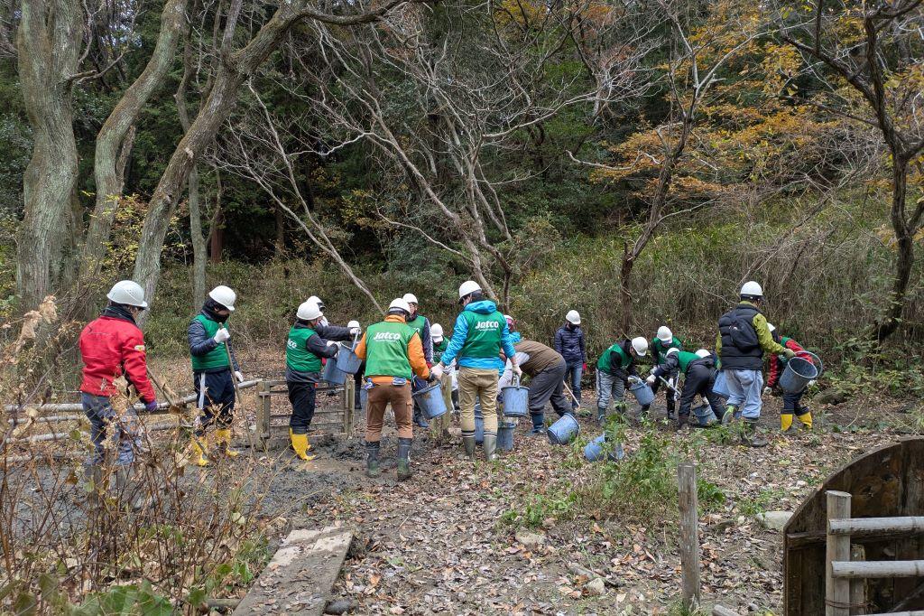 バケツリレー順調です！