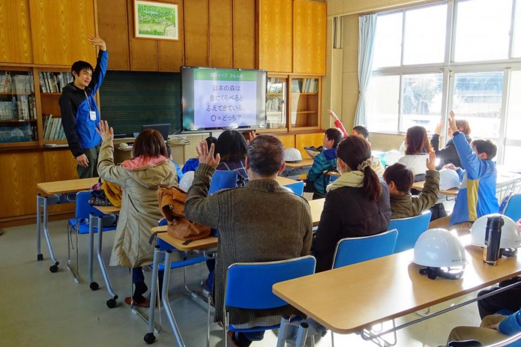 クイズで森の現状を学びます