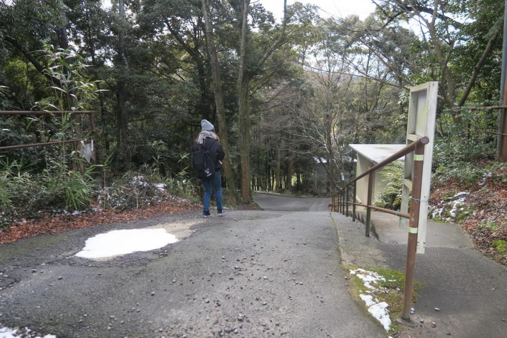 帰りは坂道の宝物殿への道で帰ります