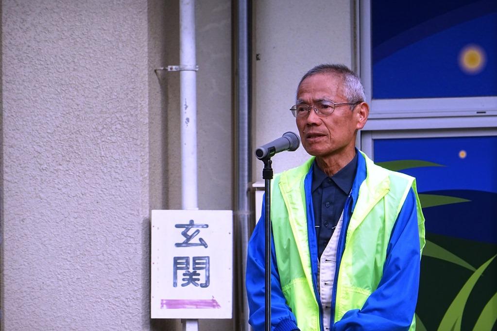 ホタル保存会片岡会長