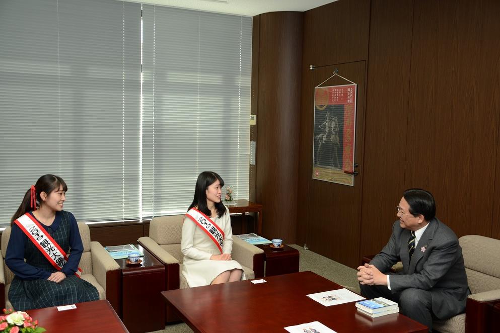 市長さんへ選出の報告をさせていただきました