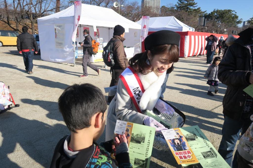 消防車ファンの子どもさんがいっぱいです