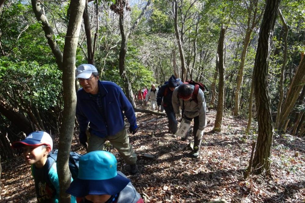 子どもたちも元気に登ります！