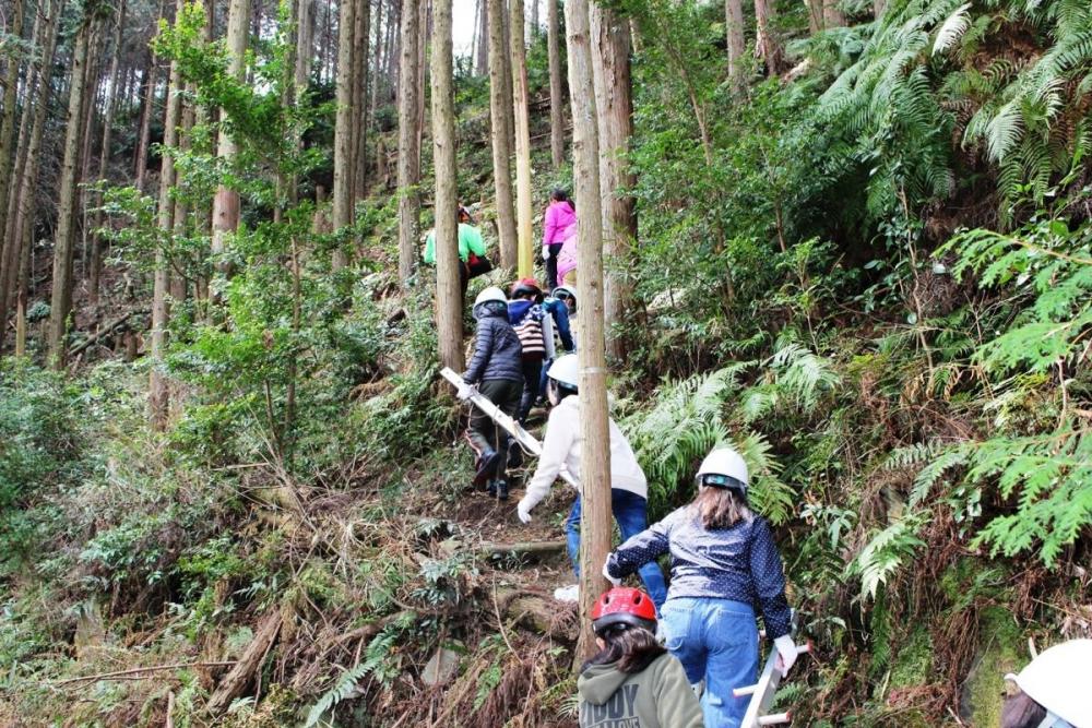 鳥川町内の山に移動