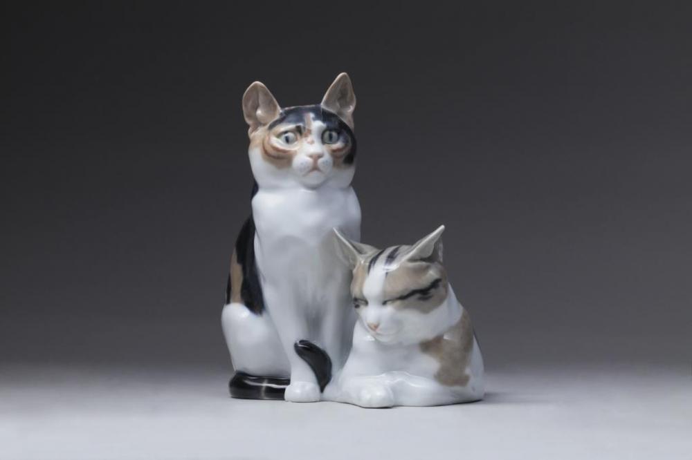 《二匹の猫》ｵｯﾄｰ･ﾋﾟﾙﾂ　1934-1940年頃　個人蔵