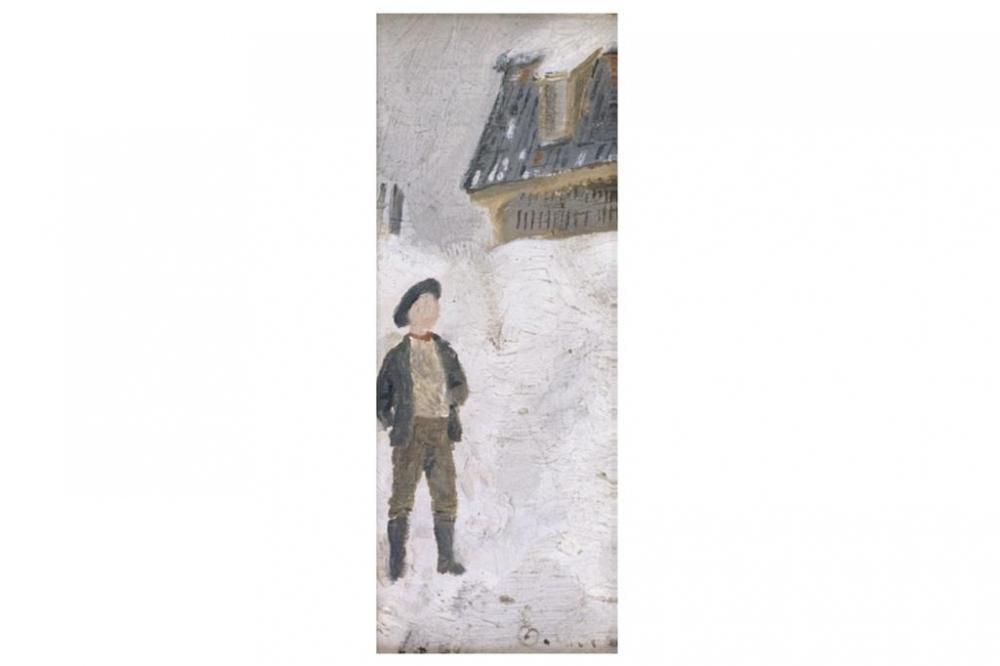 ≪雪景色の中の少年≫1881年／エドヴァルド・ムンク／18さい