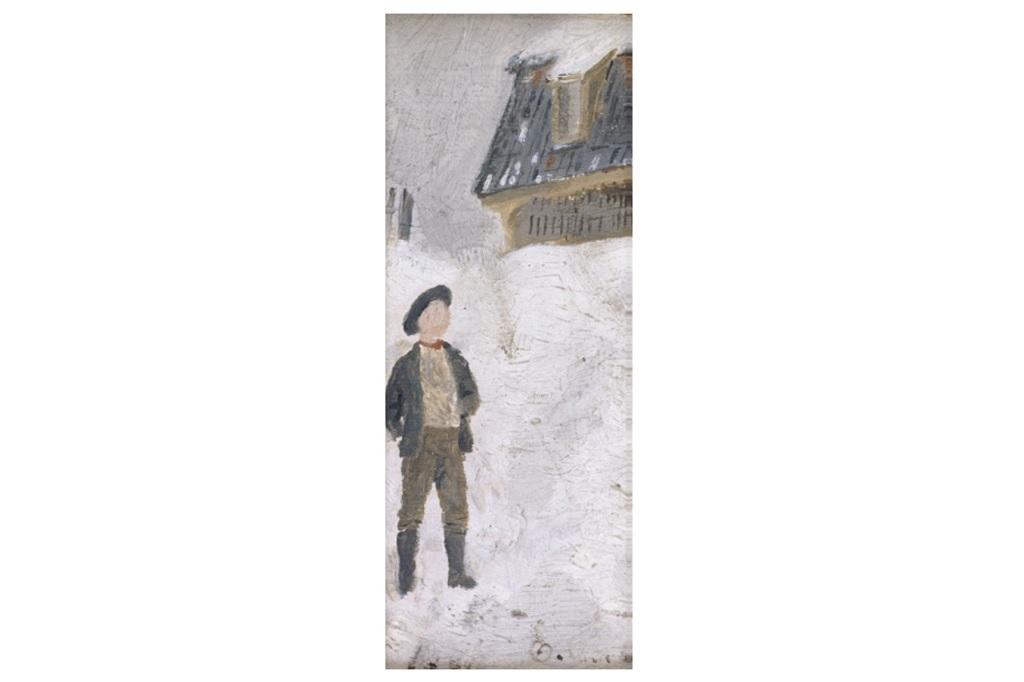 ≪雪景色の中の少年≫1881年／エドヴァルド・ムンク／18さい