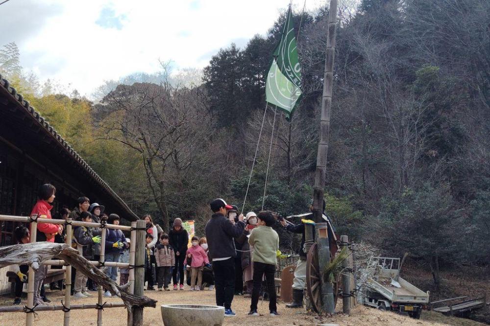 このティピーテントはおかもりFCの基地！