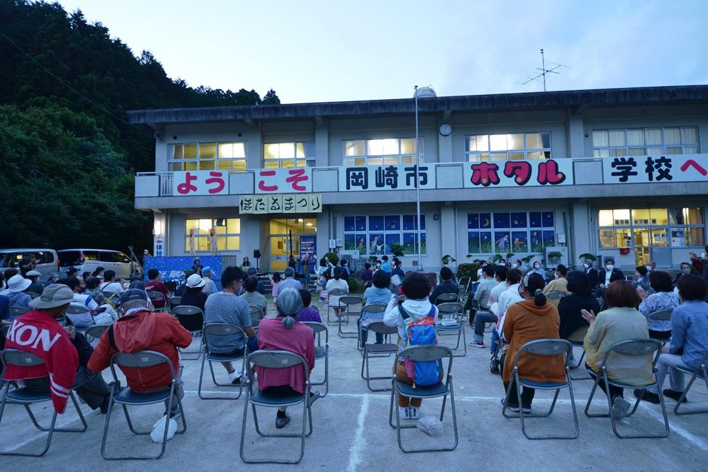 ホタルまつりオープニングイベントの様子