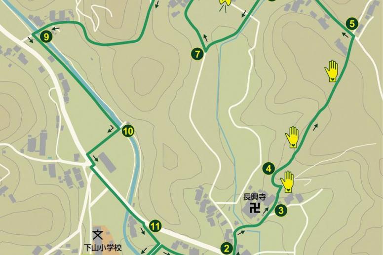 クアオルト健康ウォーキング　下山いやしの里山コース