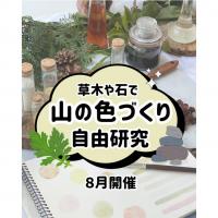 草木や石で山の色づくり自由研究