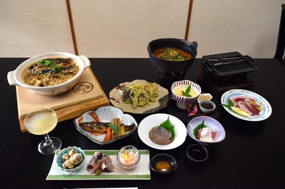 かしやま特製 ぬかたの恵み会席　※画像はイメージです。メニューは変更の場合あり