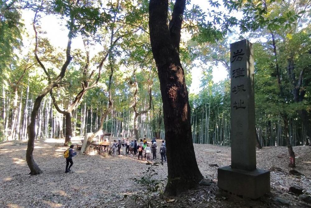 土橋を進んだ奥にある、周りを土塁に囲まれた主郭