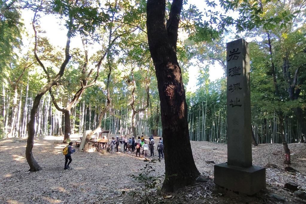 土橋を進んだ奥にある、周りを土塁に囲まれた主郭