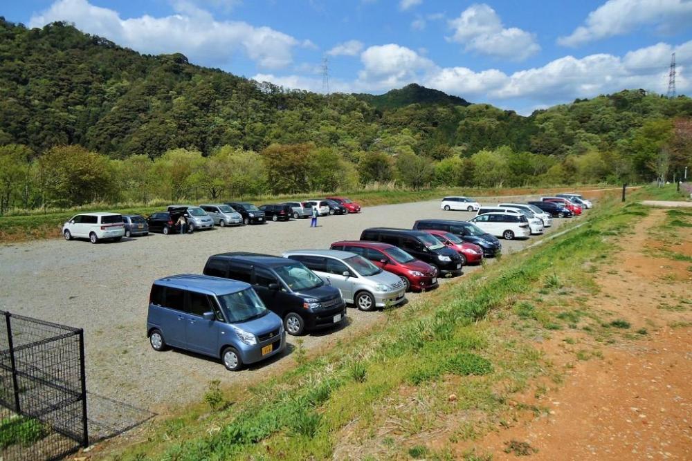 わんパークにもっとも近い駐車場※大雨時は使用不可