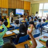 ホタル学校で環境教室