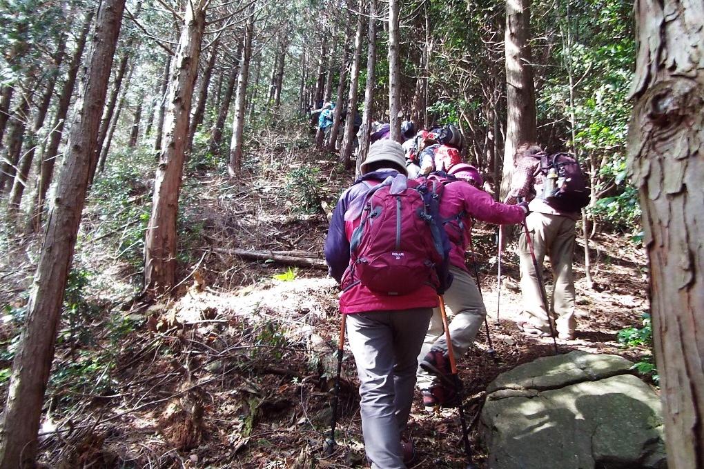 山頂手前は急坂です。滑らないよう気を付けて！