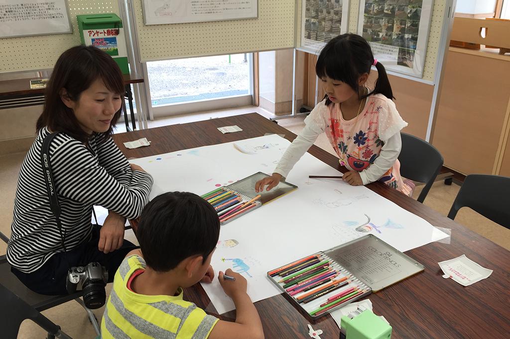 メッセージコーナーの様子