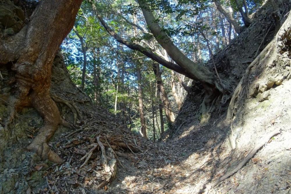 タイムスリップしたような、いにしえの峠道