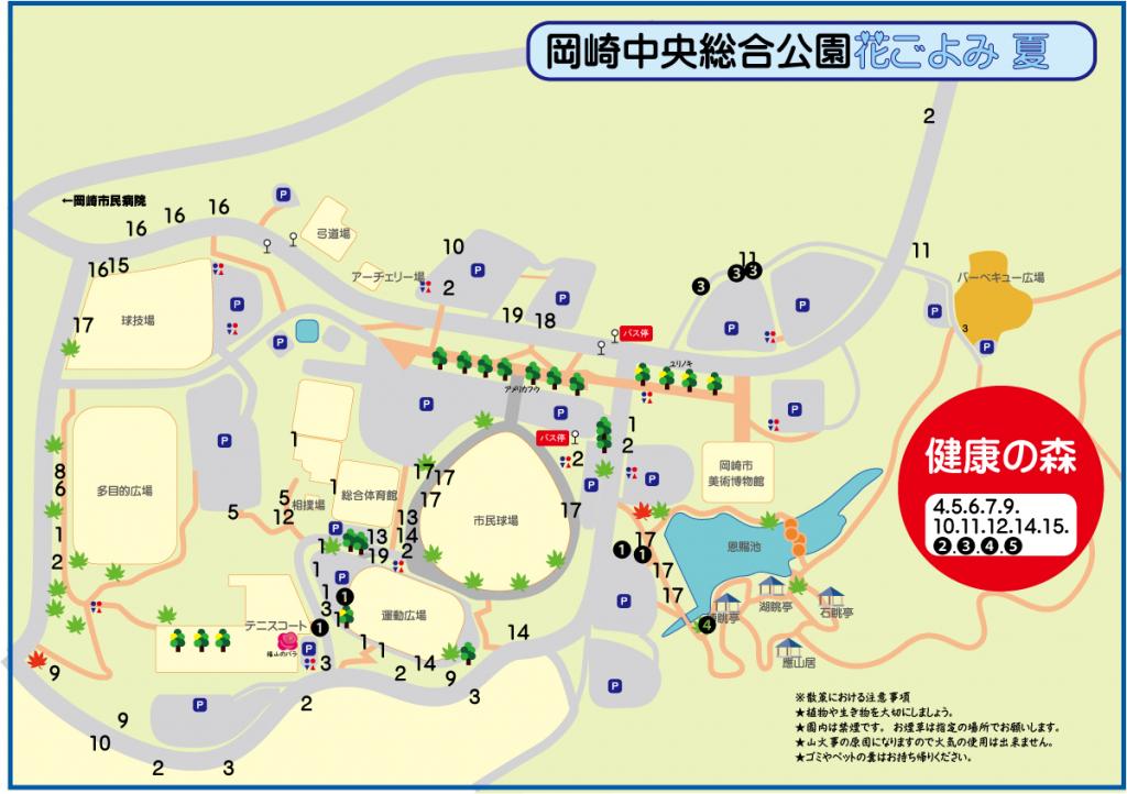 岡崎中央総合公園花ごよみ 夏 中央総合公園 岡崎おでかけナビ 岡崎市観光協会公式サイト