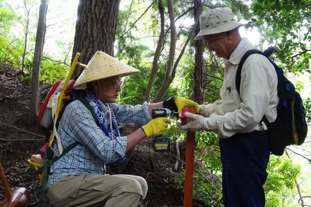 有志ボランティアの方々が看板を整備されていますので、安心して歩けます