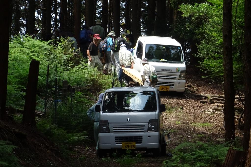 尾根付近に到着