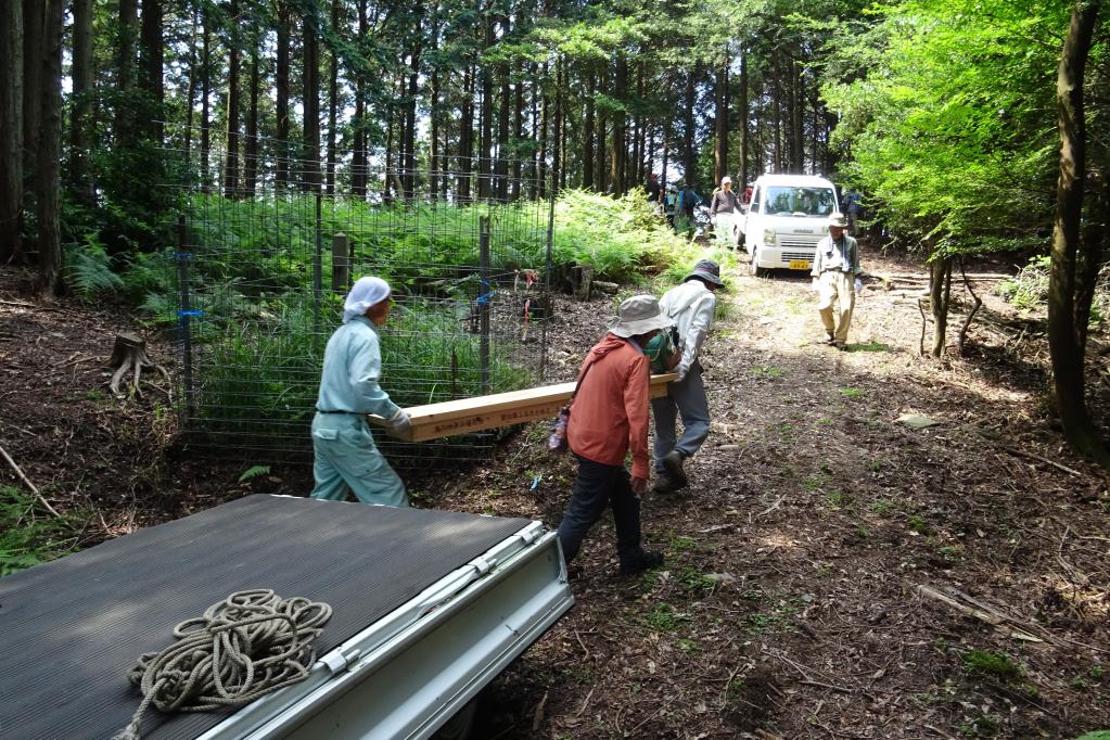 あとは人力で運びます