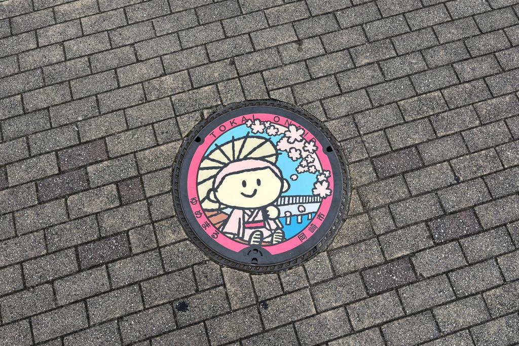 ゆめまるマンホール（中岡崎駅）