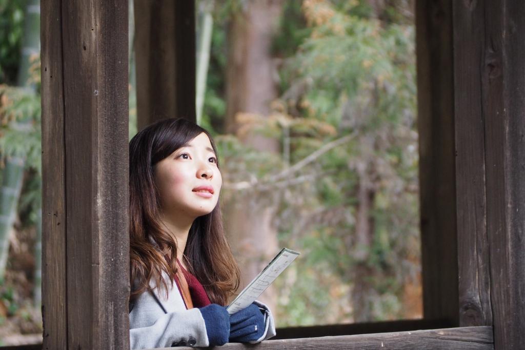 龍渓院・杉木立