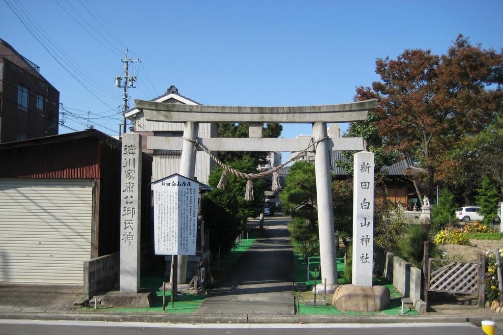 新田白山神社：「白山曲輪」周辺　※ショートコース参加時見学